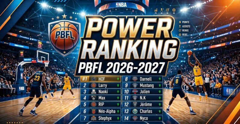 PBFL 2k26 : Power Ranking
